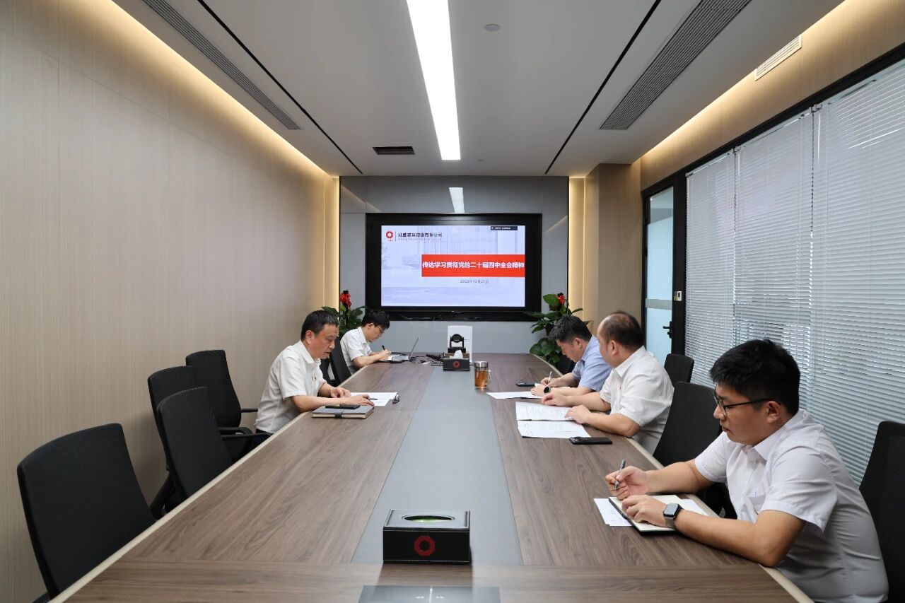 凯盛玻璃控股临时党委认真传达学习贯彻党的二十届四中全会精神