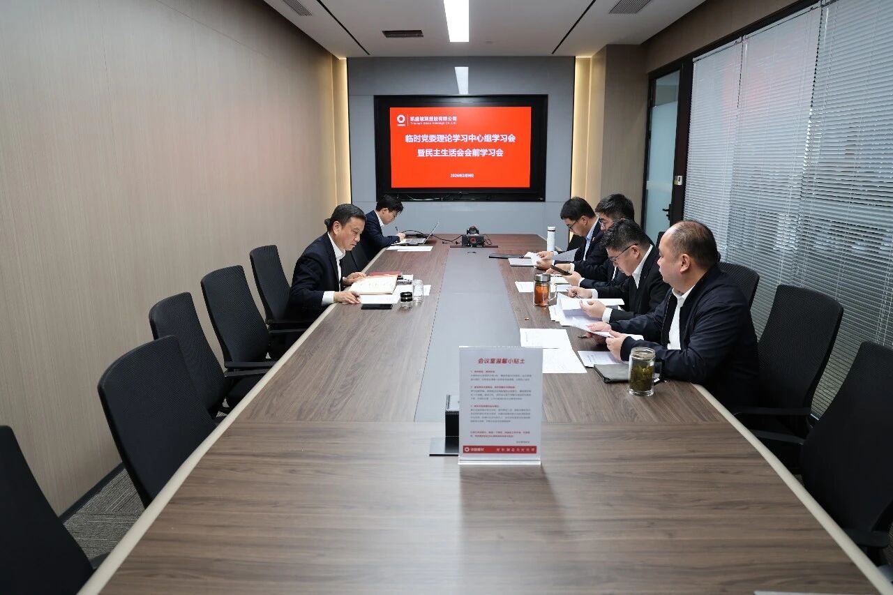 凯盛玻璃控股临时党委召开理论学习中心组学习会暨民主生活会会前学习会